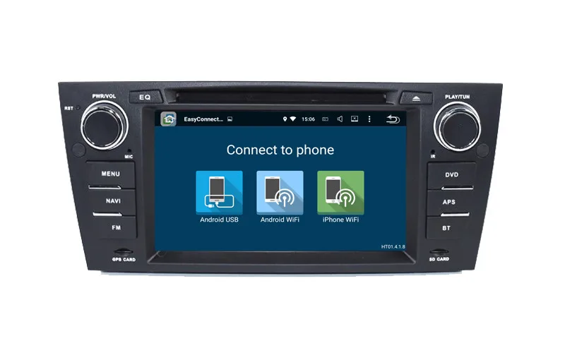 Четырехъядерный сенсорный экран 1024*600 стерео для BMW E90 Android 7 1 DVD E91 Wi Fi 3G GPS Bluetooth
