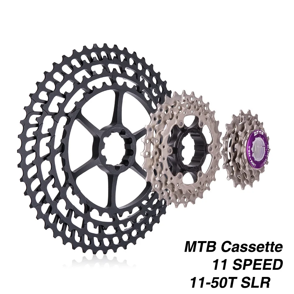 MTB 11 скорость SLR кассеты 50T Сверхлегкий 350g широкий коэффициент CNC S Freewheel горный