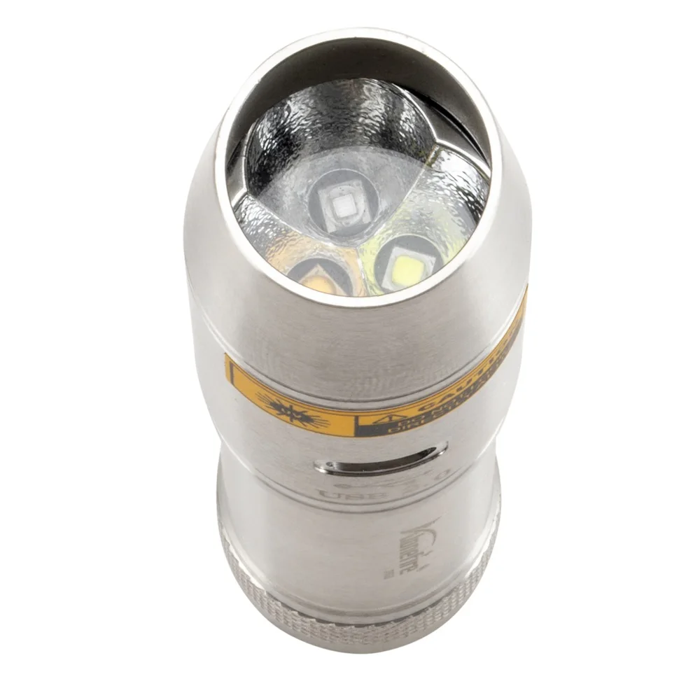 AloneFire SV330 нефрита вспышка светильник USB Перезаряжаемые УФ светодиодный 365nm