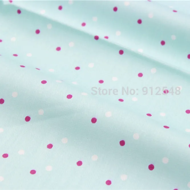 1616202 очень красивая хлопчатобумажная ткань с вискозой в горошек 50 см * 150 ручная