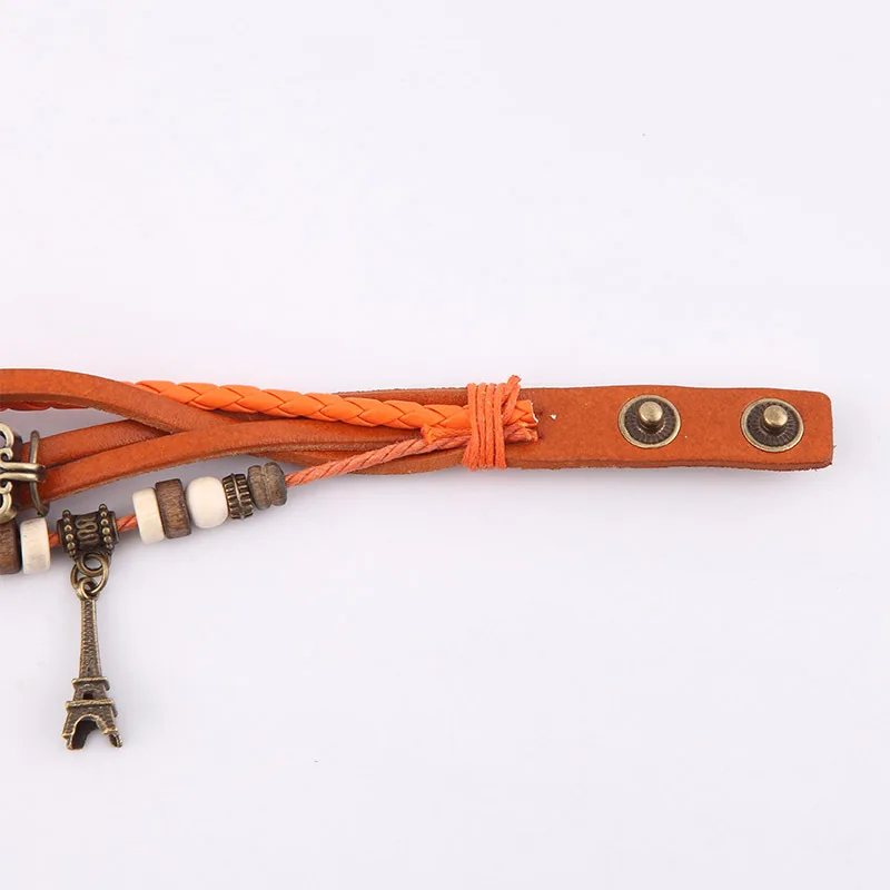 Высококачественные классические винтажные кварцевые часы унисекс с Эйфелевой