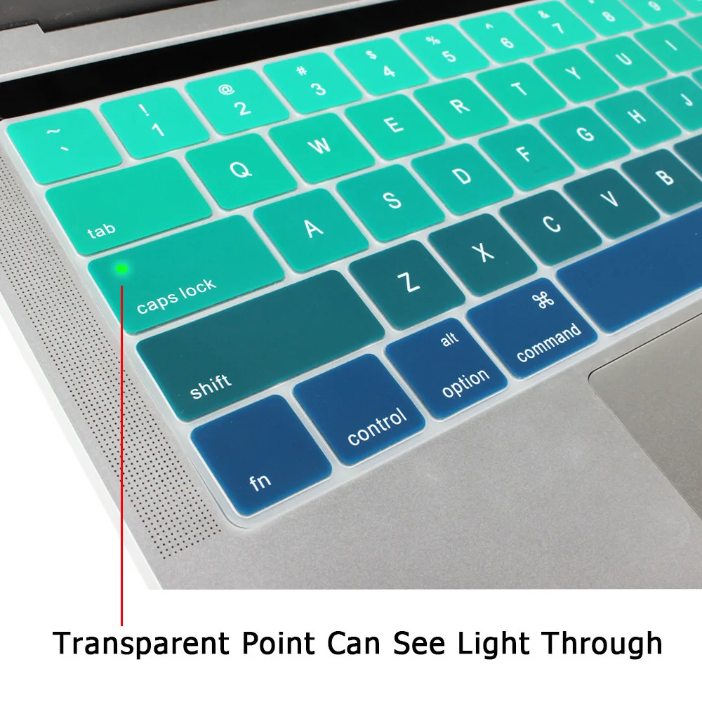 Силиконовый чехол Redlai для MacBook Pro 13 15 с сенсорной панелью градиентными цветами