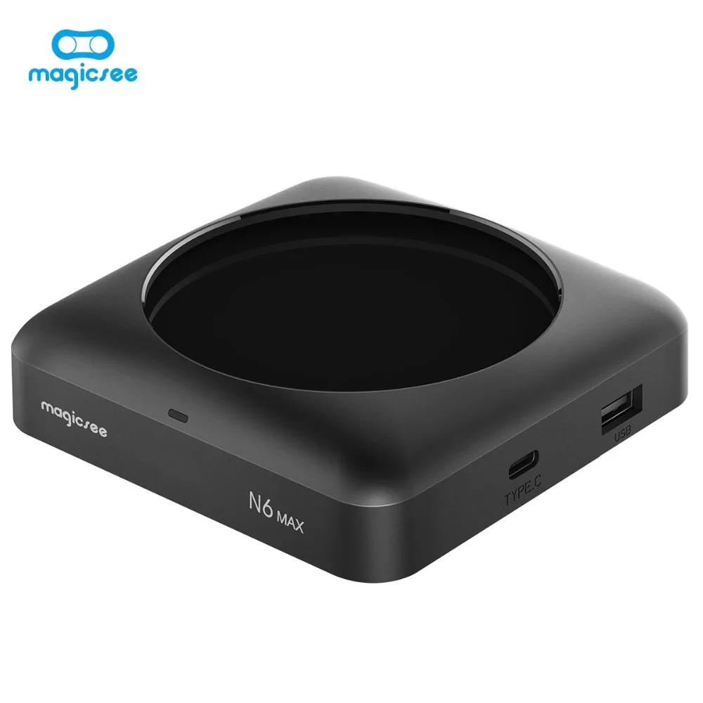 Magicsee N6 Max RK3399 Android 7 1 ТВ коробка 4 ГБ 32 Rom 2 + 5G Dual Wifi 1000M LAN Bluetooth Smart BOX 4K Декодер каналов