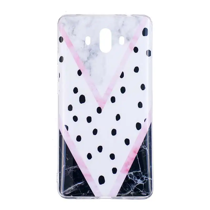 P20Lite Marble Phone Case on for Huawei P 20 Honor 8 9 Geometry Splice Soft TPU Back Cover mate 10 Coque |