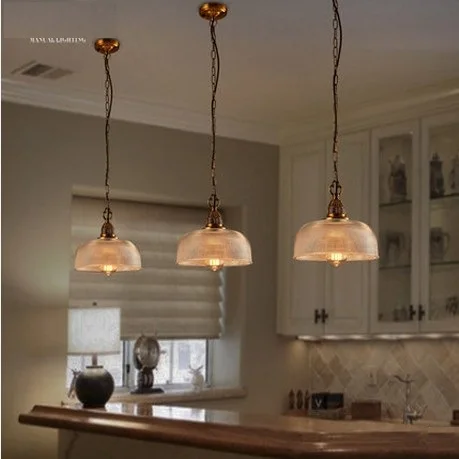 Американский Железный стеклянный подвесной светильник в стиле лофт винтажные