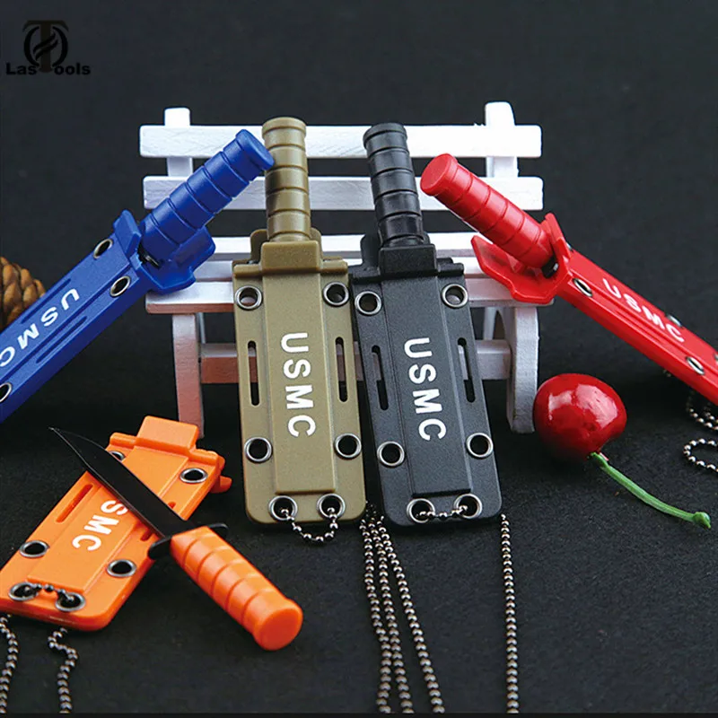 Портативное мини-ожерелье с лезвием нож для фруктов кемпинга охоты выживания