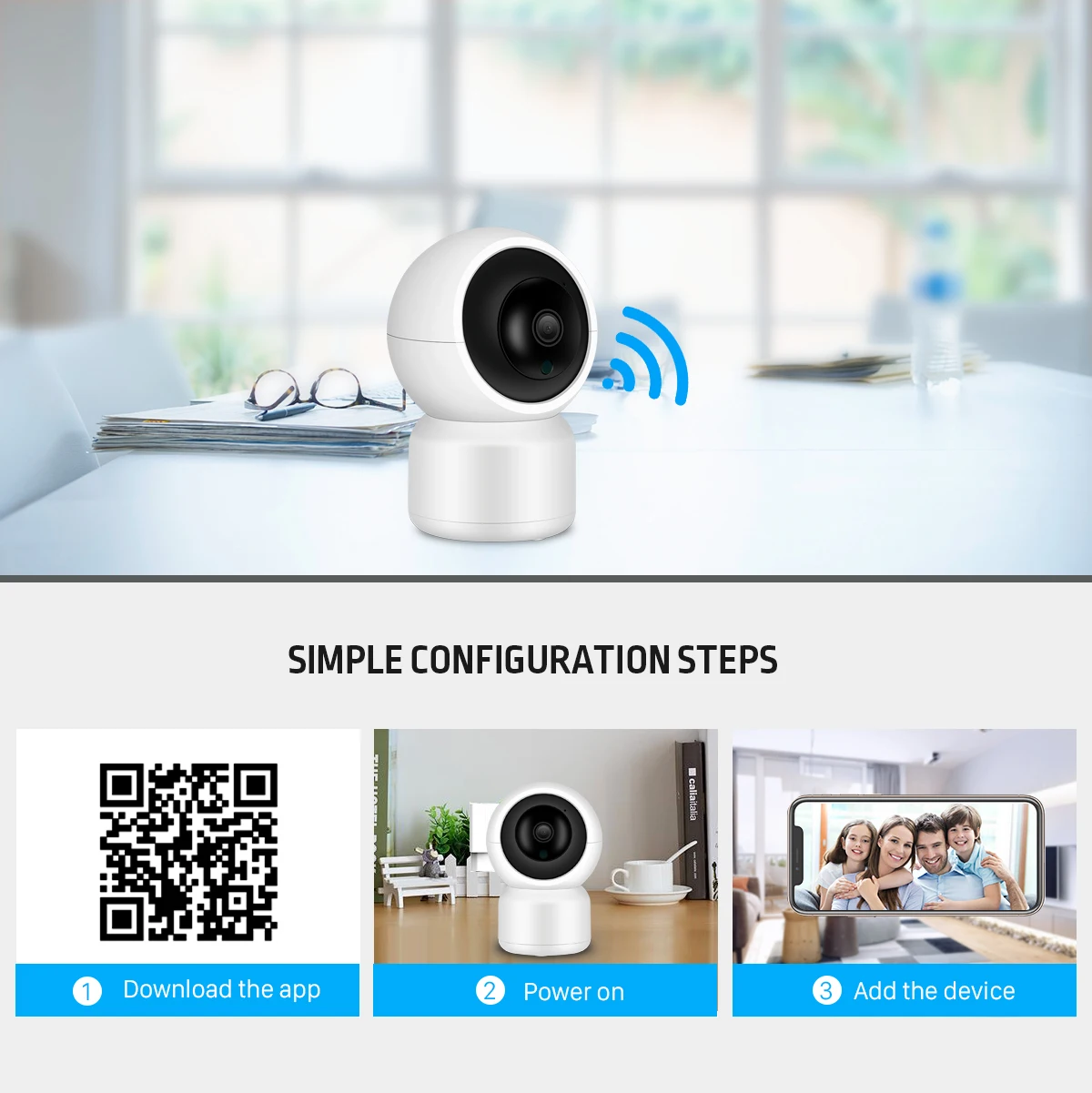 ANBIUX 1080P облачная IP камера домашняя охранная камера наблюдения Автоматическая отслеживающая сетевая камера с WIFI Беспроводная CCTV камера YCC365 App