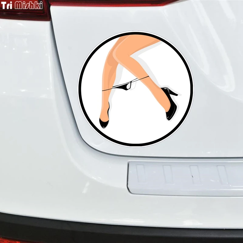 Tri Mishki WCS330 14*14cm girl Panty Dropper car sticker funny colorful auto automobile decals | Автомобили и мотоциклы