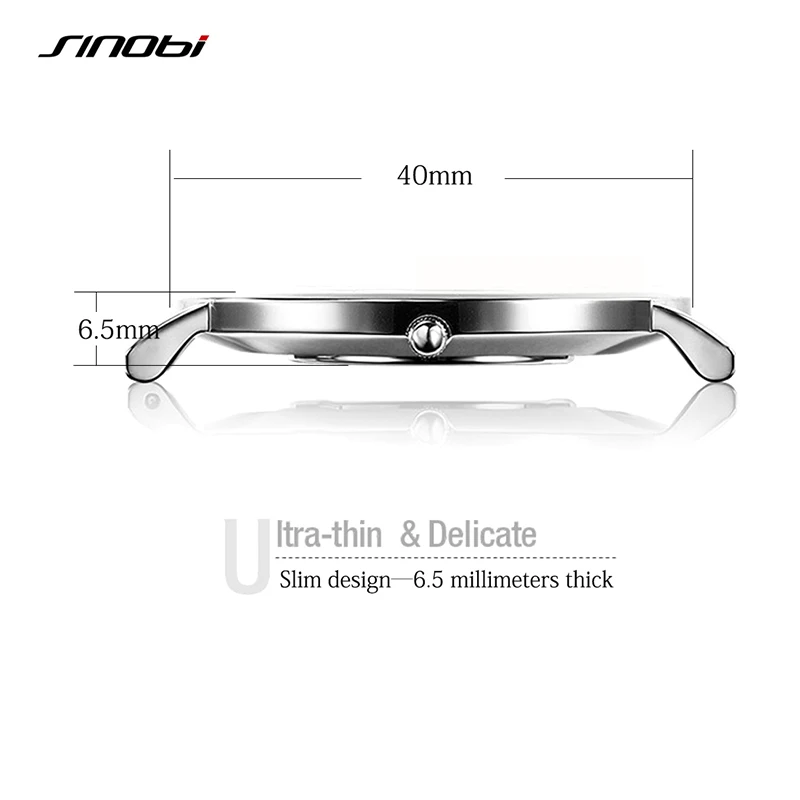 Женские часы 2016 ультратонкие женские Sinobi роскошные кварцевые ведущей марки