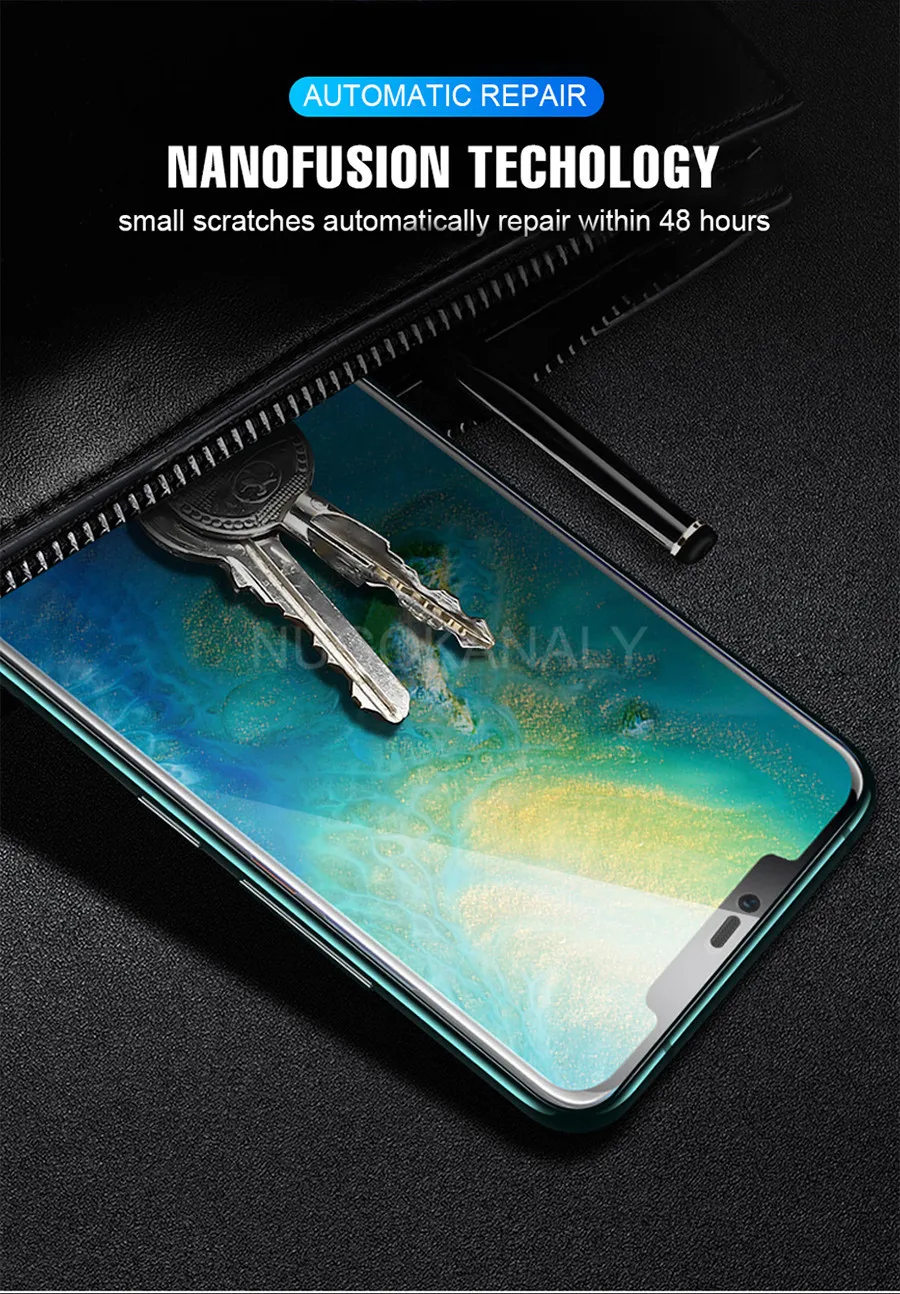 Гидрогелевая мягкая пленка 3D полное покрытие протектор экрана для huawei mate 20 P30 P20 Pro Lite ультра тонкая прозрачная пленка