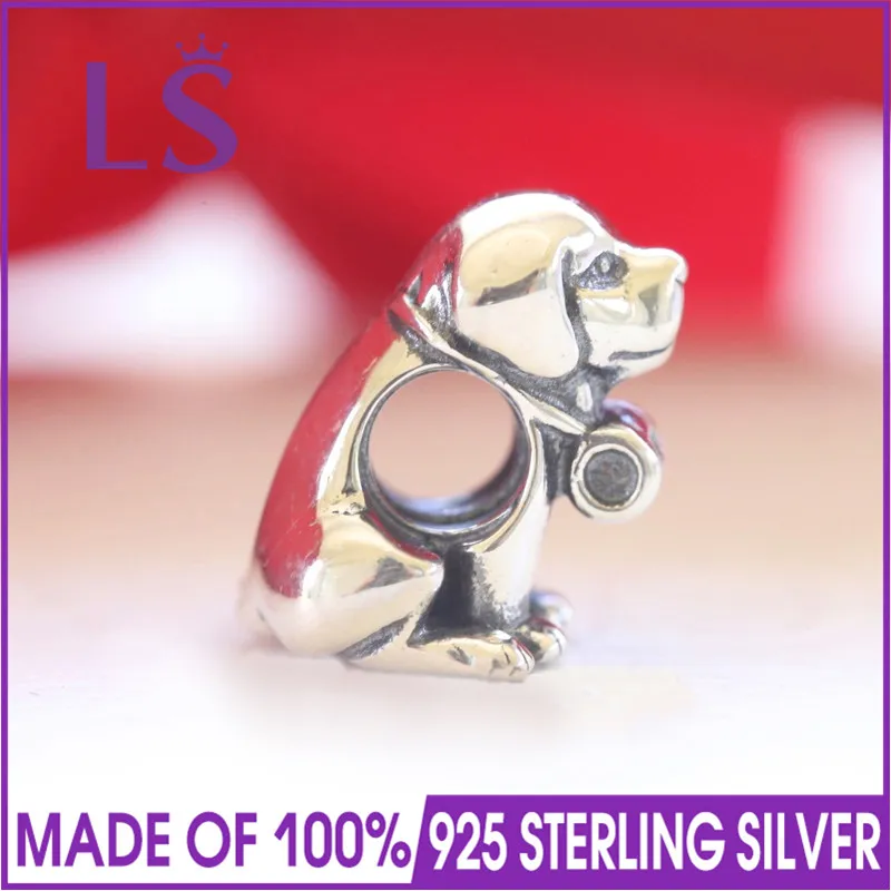Ювелирные изделия LS из настоящего серебра 925 пробы подвески Saint Bernard Dog подходит