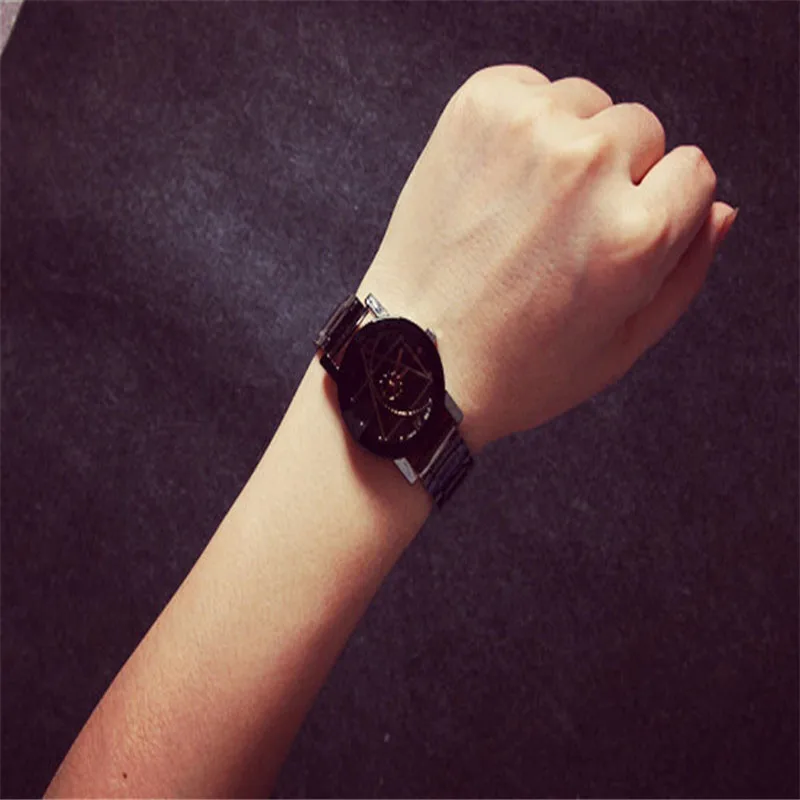 

Women's Watch Fashion Stainless Steel Belt Watch ladies Watch Compass Dial Clock Mujer Bayan Kol Saati Montre Feminino horloge#W