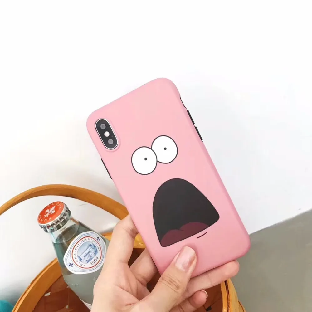 ZMASI Funny Expression Phone Case For iPhone X Cases 7 6S 6 8 Plus Back Cover Soft Cartoon TPU Coque |