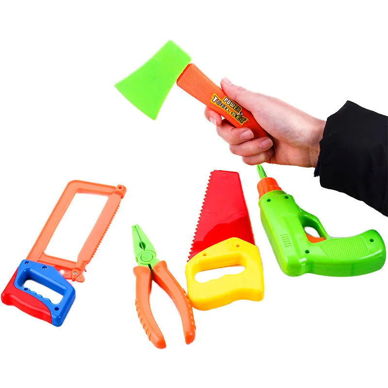 New 34Pcs/set Plastic Repair Tools Set Baby Kids Boys Toys Craftsman Pretend Playing Kits Best Funny Gift | Игрушки и хобби