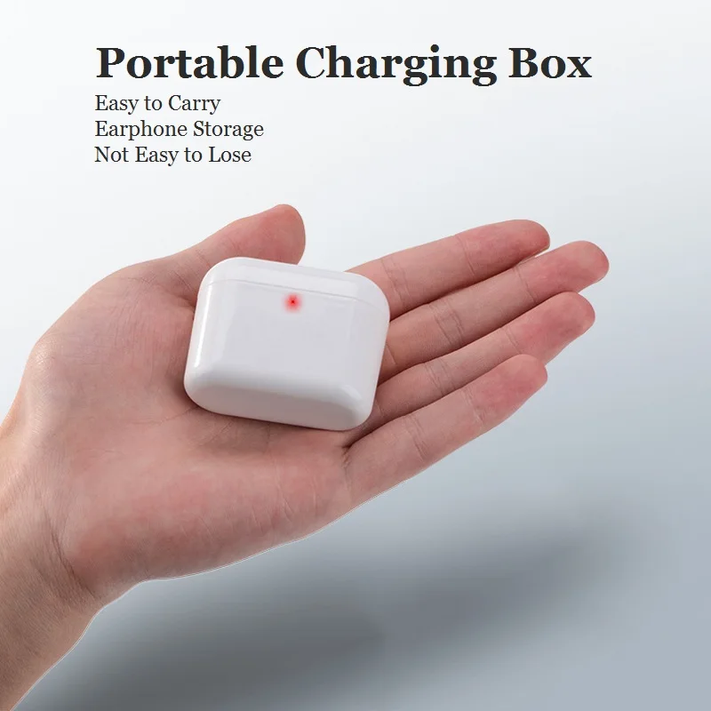 Мини Bluetooth наушники беспроводные с микрофоном 700 мАч зарядная коробка стерео