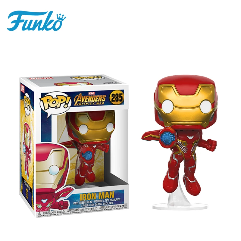 Официальный Оригинальный FUNKO POP! Marvel Железный человек 1 шт детский подарок на день