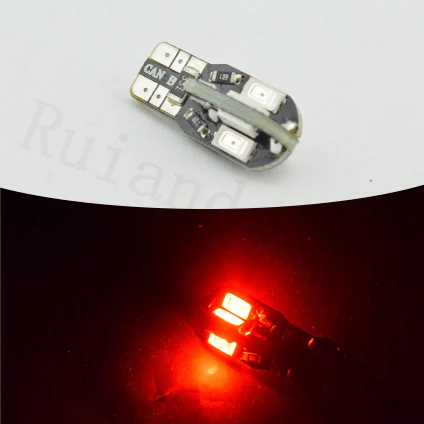 2/4 шт. 194 W5W 501 5730 8SMD белого красного желтого и боковые зеркала автомобиля хвост