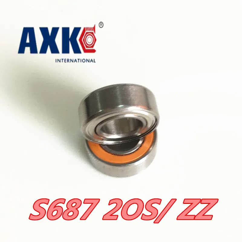 

Axk 1pc 7x14x5mm S687 2os 2rs S697zz 2z Abec7 S 687-2os Stainless Steel Hybrid Ceramic Bearings/fishing Reel Bearings