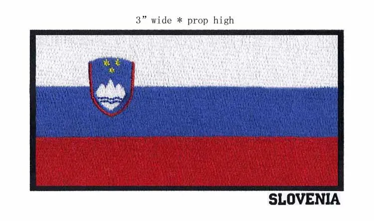 Нашивка с вышитым флагом черная кайма для одежды железный вышитый пластырь