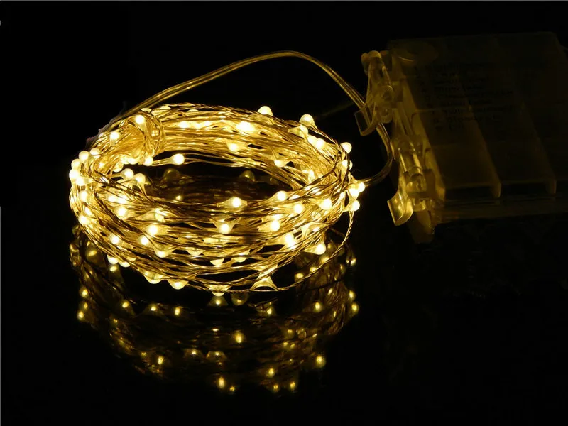 10 м 100 светодиодный Батарея приведенный в действие Луна светящиеся гирлянды