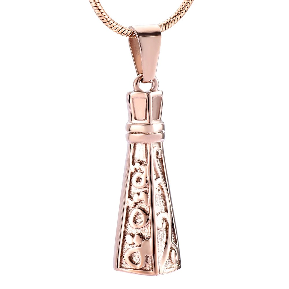 LKJ9940 Pagoda Design Newest Men Women Necklace Screw Cremation Pendant Stainless Steel Material Keepsake Jewelry | Украшения и