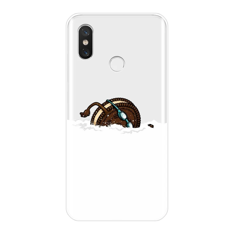 Чехол для телефона Xiaomi Mi A1 A2 8 Lite SE Забавный Мягкий силиконовый чехол накладка с