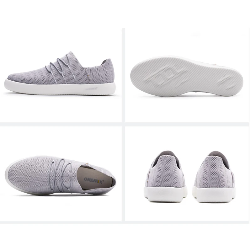 ONEMIX Women Lightweight Casual Shoes Slip-on Breathable Mesh Upper Sneakers For Men zapatillas hombre | Обувь