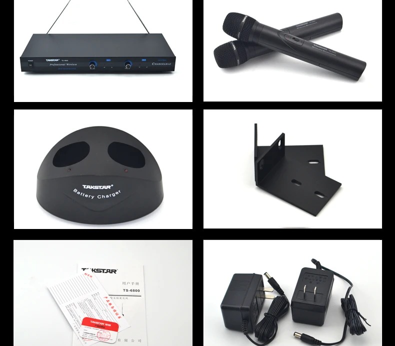 Takstar TS-6800 профессиональные беспроводные микрофоны для записи KTV на сцене