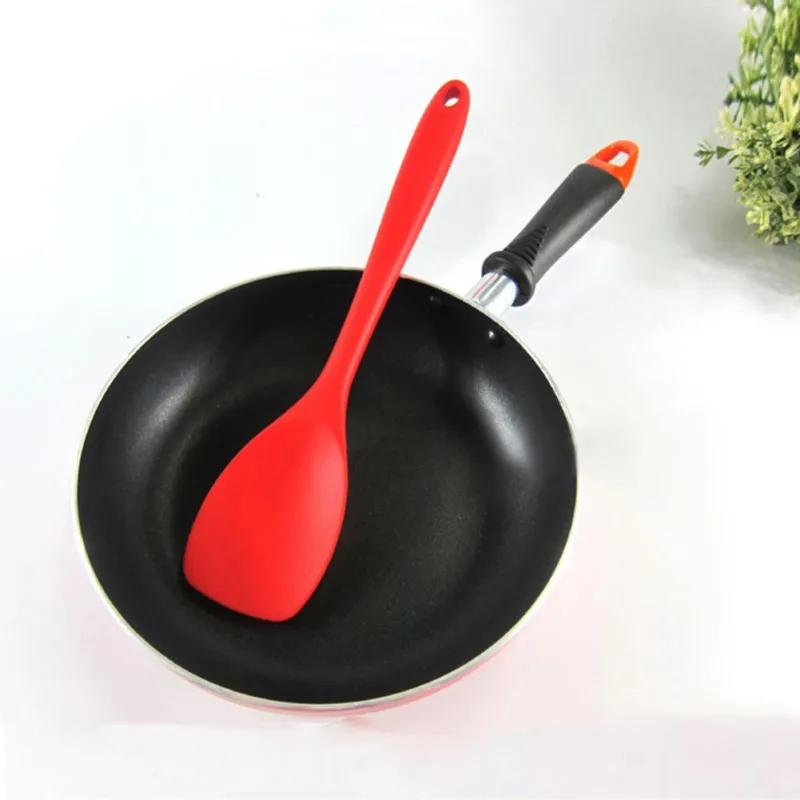 Hot Universal Heat Resistant Integrate Ice Cream Cake Kitchen Tool Utensil Handle Silicone Spoon Scraper Spatula | Дом и сад
