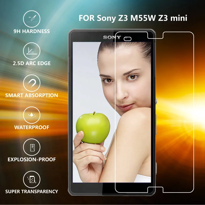 Закаленное стекло премиум-класса 9H 2.5D для Sony Xperia Z Z1 Z2 Z3 L3 Z5 XA XA2 XA1 ULTRA XZ компактная