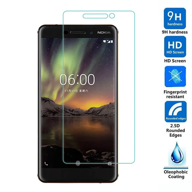 2.5D Закаленное стекло для Nokia 6 2018 Высококачественная защитная пленка