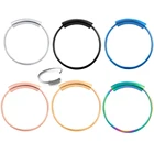 JUNLOWPY, оптовая продажа, шпильки для носа, искусственные кольца для пирсинга тела, носа, губ, кольца, кольца для ушей, языка, смешанные 6 цветов, 100 шт.