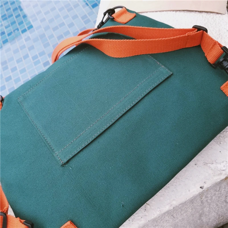 Menghuo одежда высшего качества для женщин Холст Рюкзак Bookbag женский двойного