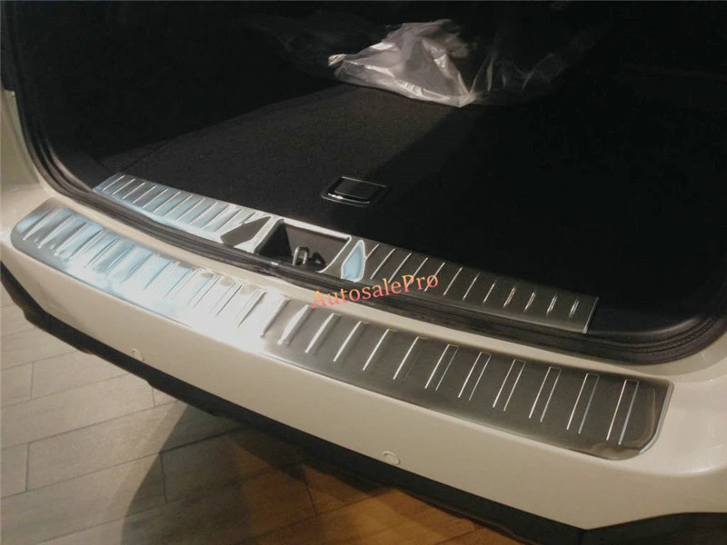 Наружная + внутренняя защитная пластина заднего бампера крышка багажника порог 2