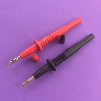 2pcspack yt165y multimeter probe test of pure copper rods 4mm socket type probe and banana plug