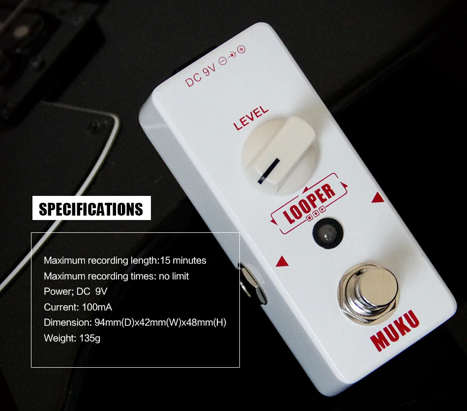 MUKU Micro Looper BT-12 петля для записи педаль для гитары аксессуары для гитары
