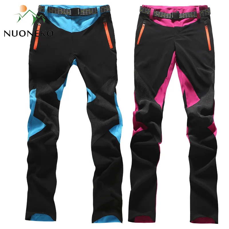 NUONEKO новые эластичные быстросохнущие походные брюки женские тонкие Лоскутные