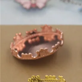 Rose Gold Plated BoYuTe 20 шт. круглый 12 мм 15 мм 20 мм 25 мм Камея кабошон базовая пустая кнопка лоток ободок металл медь Diy украшения аксессуары Запчасти - Цвет: Rose Gold Plated
