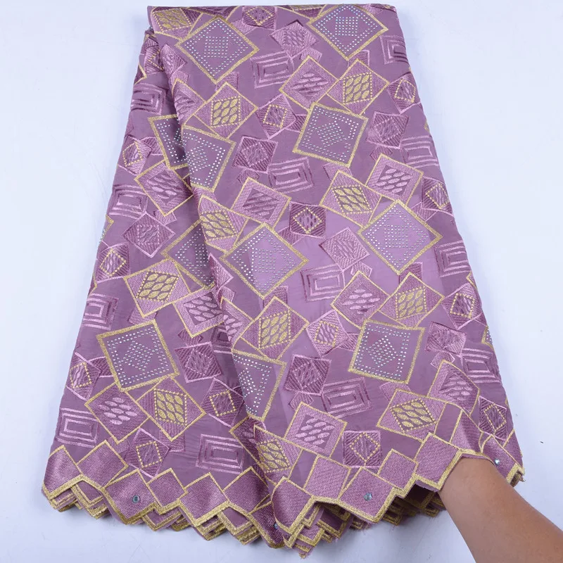 Чистая белая африканская кружевная ткань Высококачественная швейцарская вуаль