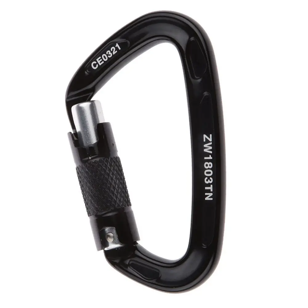 Новый 24KN D Ring оборудование для скалолазания карабин защелкивающийся крючок
