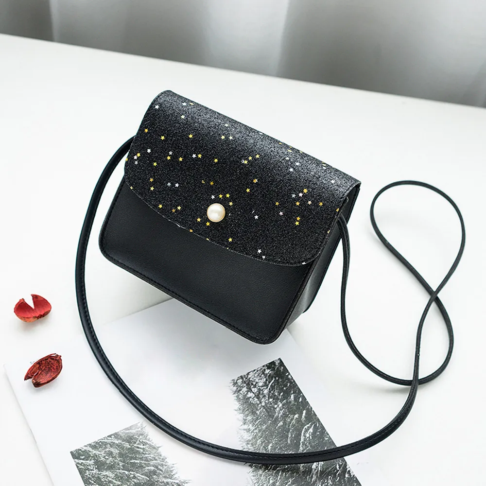 Женская сумка через плечо с блестками и жемчугом сумки для женщин дизайнерские