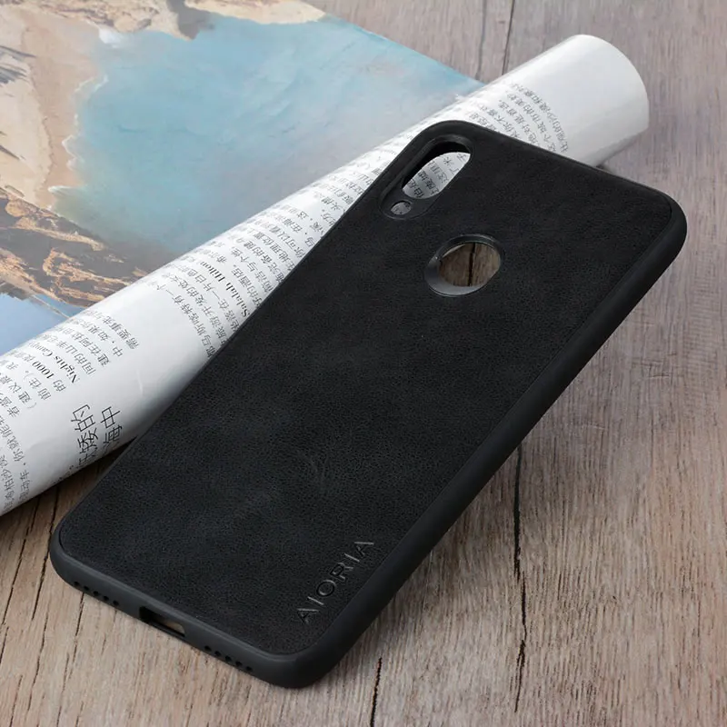 black Для Xiaomi Redmi Note 7 чехол Роскошный винтажный кожаный чехол для телефона чехол для xiaomi redmi note 7 pro funda бизнес coque capa - Цвет: black