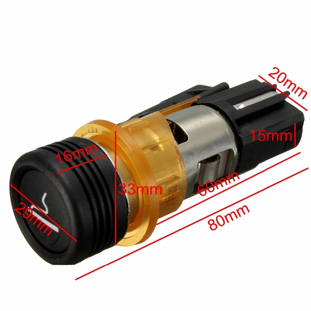 Машинная Зажигалка для сигарет Корпус электронных розетка 12V Peugeot CC SW 206 308 406 607