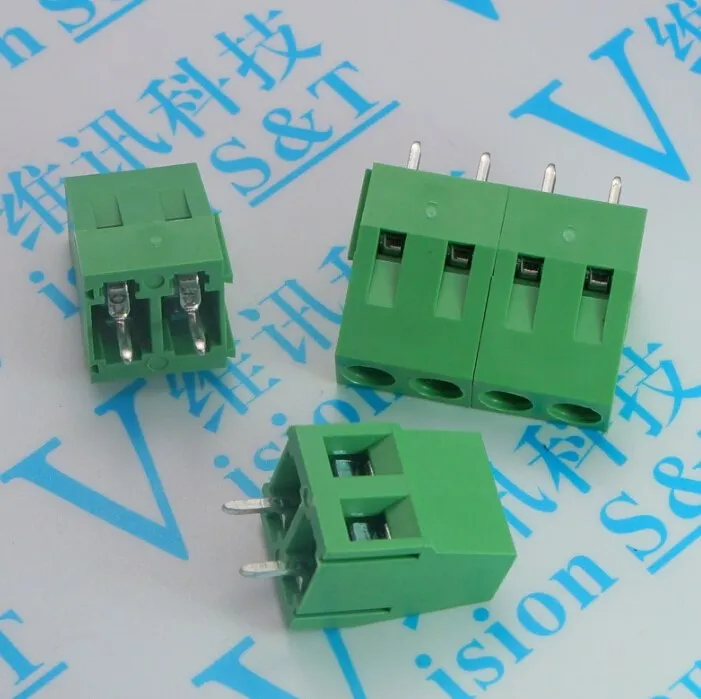 

Freeshipping KF128 5.0MM / 5.08MM / 7.5MM / 3.81MM PCB terminal block 2P / 3P / 4P / 5P / 6P/ can be spliced