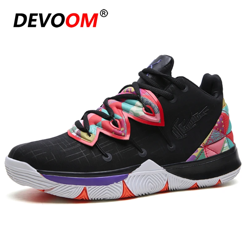 New High Top Kyrie Irving 5 Basketball Shoes Men Cushion Shockproof Boston Sneakers Men Athletic Outdoor Sport Shoes Big 45