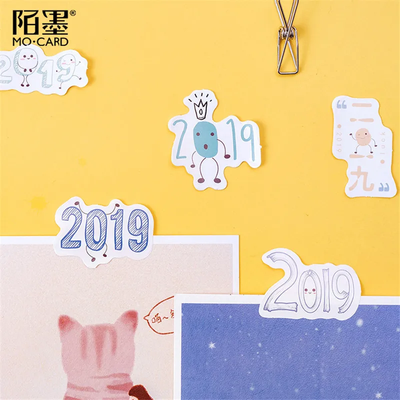 Мини 2019 наклейки с цифрами календарь наклейка для планировщика украшение