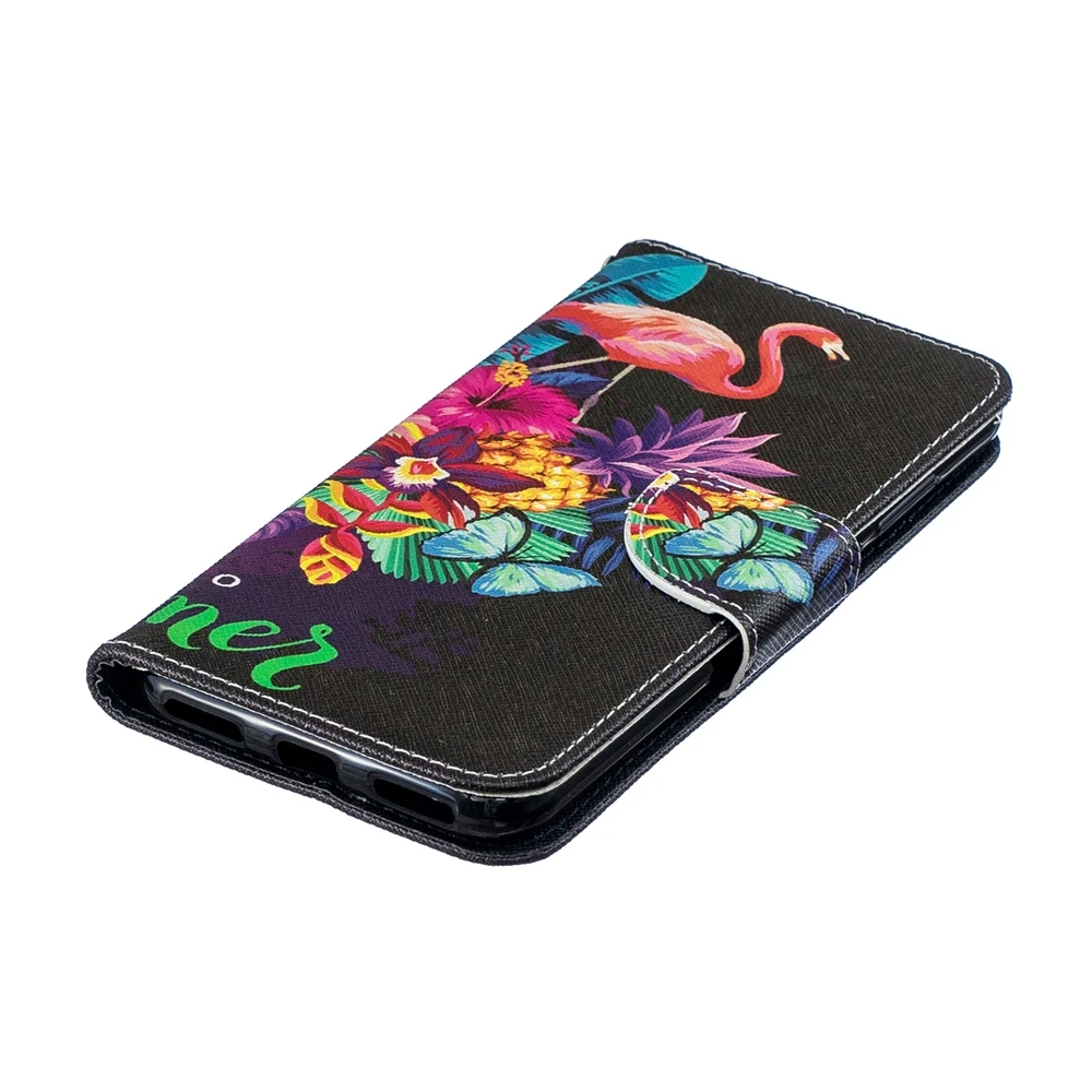 Etui huawei Y6 Y7 2019 чехол Prime в форме единорога панда кожаный СПС принципиально Y7Prime Y6Prime