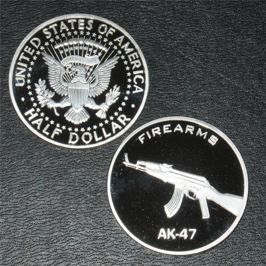 Бесплатная доставка 10 шт./лот монета с рисунком американского оружия Блестящая