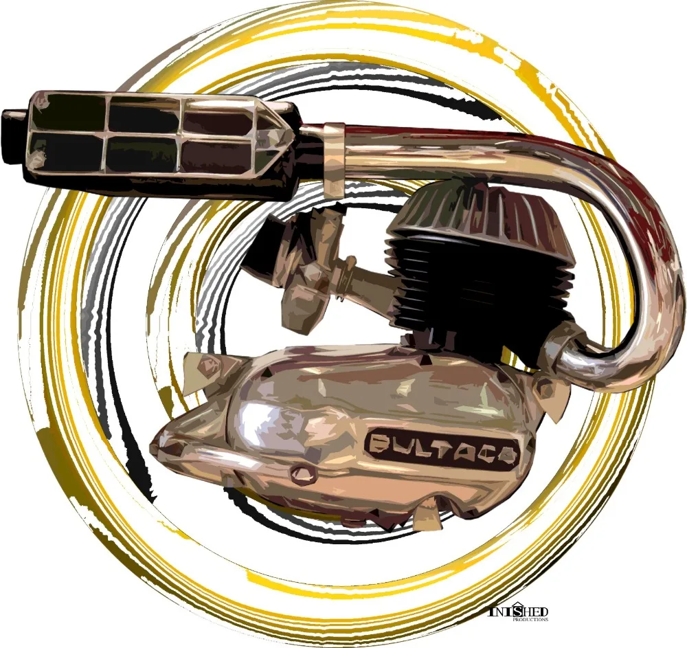Лето 2019 с коротким рукавом размера плюс Bultaco M10 испытания 1966 двигателя мотоцикла