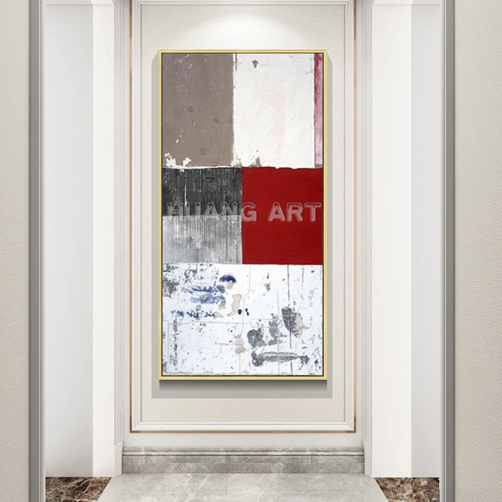 New Arrival Abstract Art Handmade Knife Scrawl Oil Painting on Canvas for Living Room Decor Hand-paint Modern Thick | Дом и сад